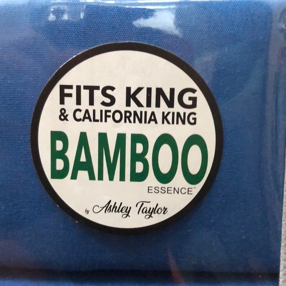Bamboo Sheets 6 piece set King/Cal Royal Blue - Picture 3 of 5
